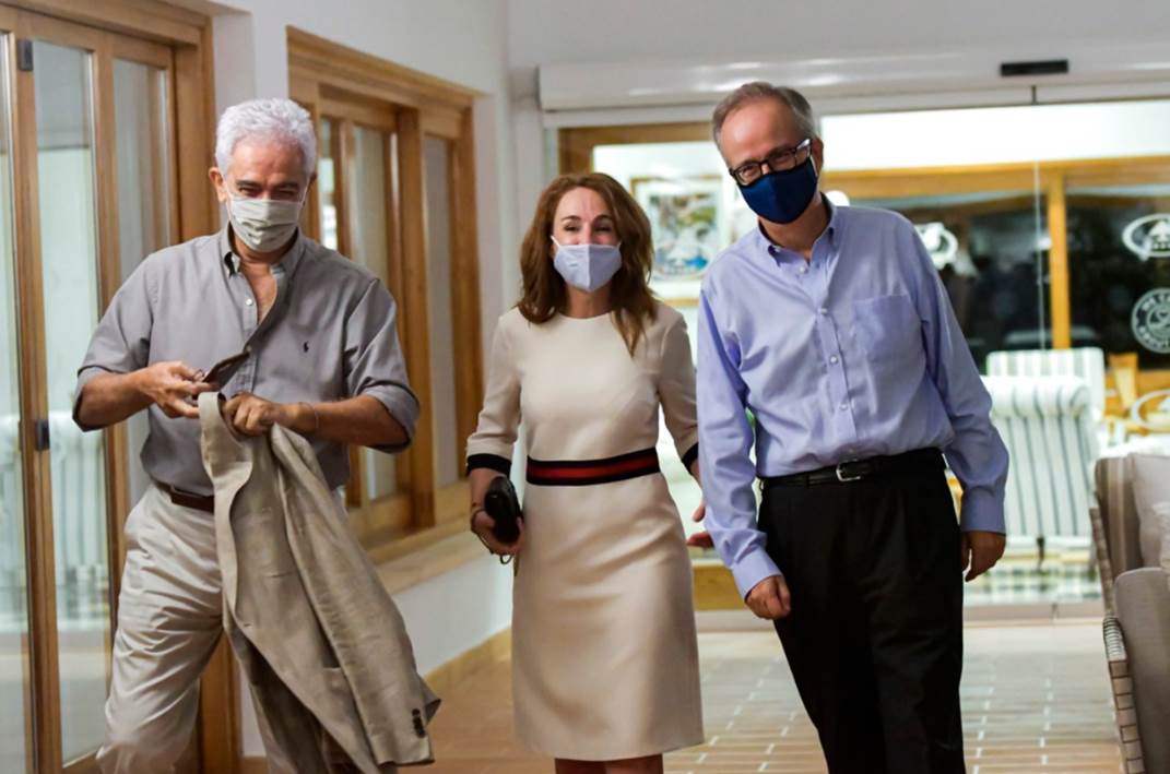Basilio Baltasar, Marta Buadas y Simón Pedro Barceló